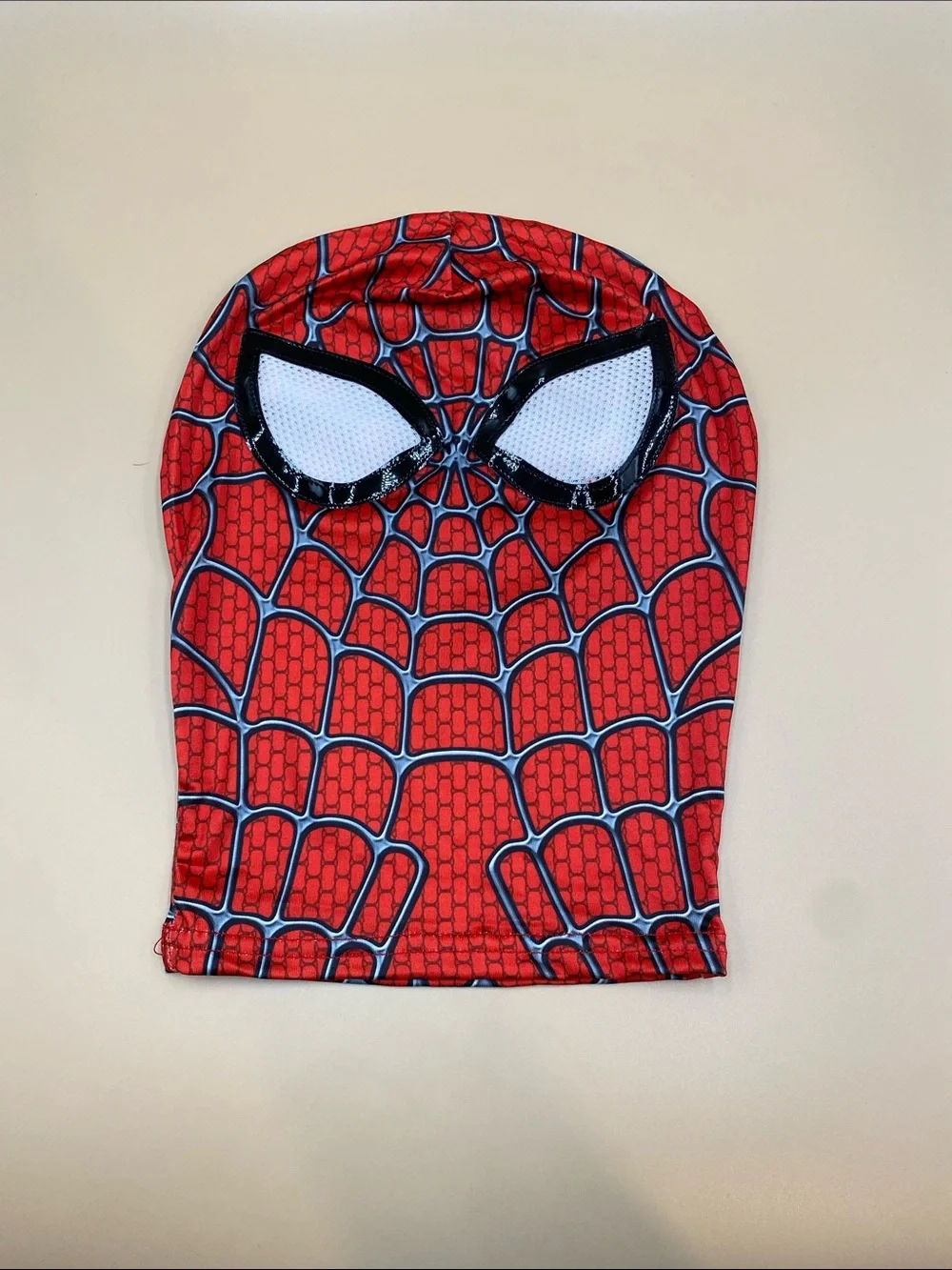 Mens Spider-Inspired Red & Blue Face Mask Costume Set Spider-Man large new